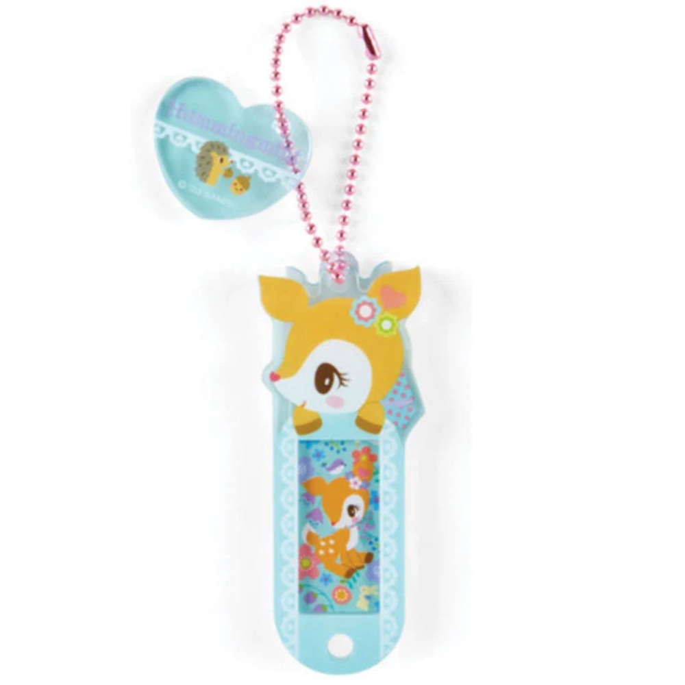 ✅Sanrio Name Tag Keychain Hummingmint with Flowers